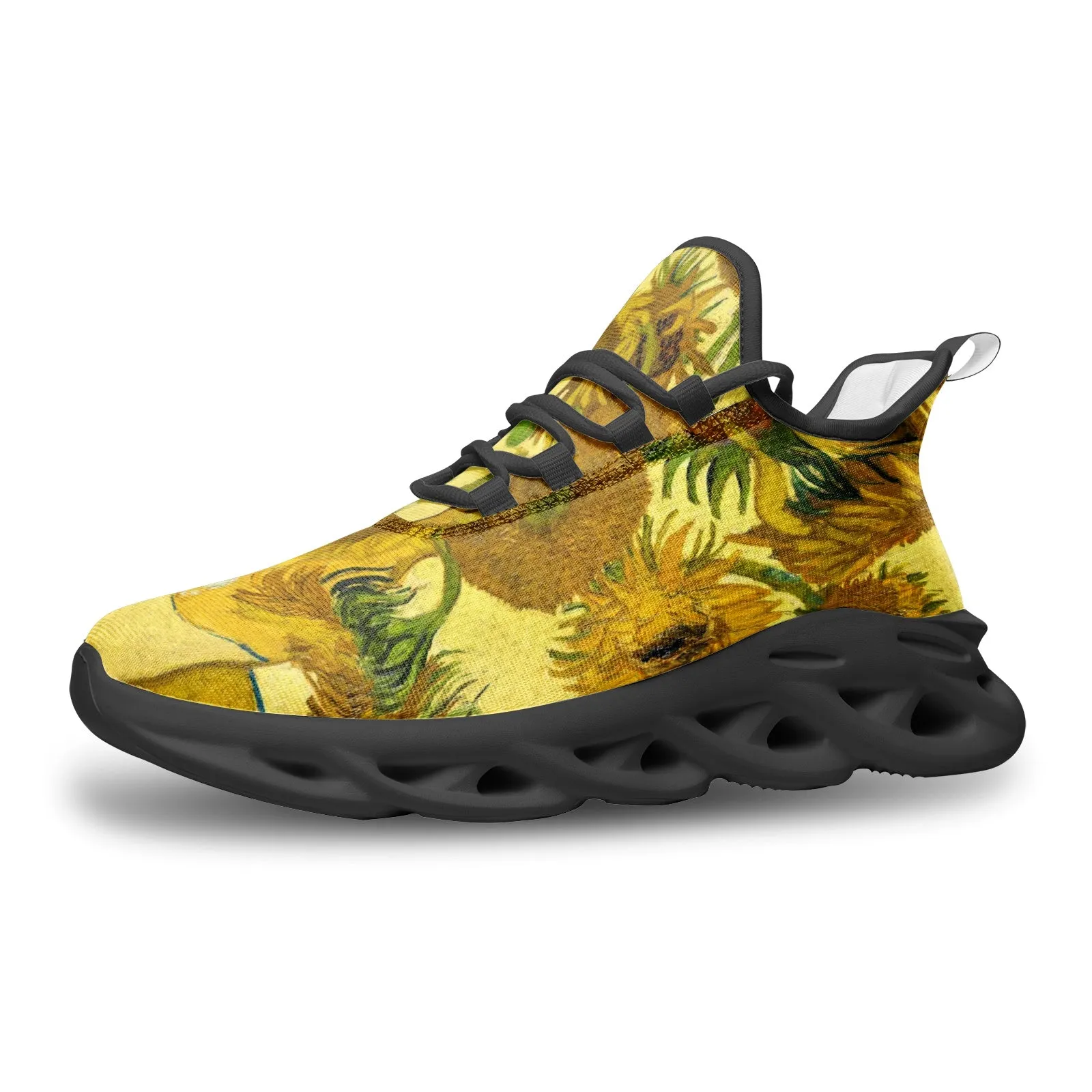 Van Gogh Sunflowers Unisex Bounce Mesh Knit Sneakers