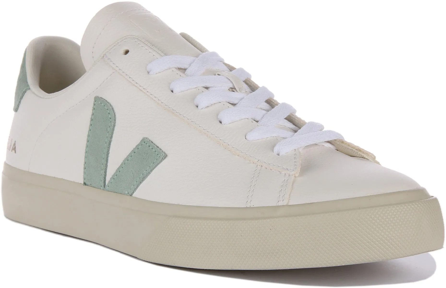 Veja Campo Chrome free In White Green For Women