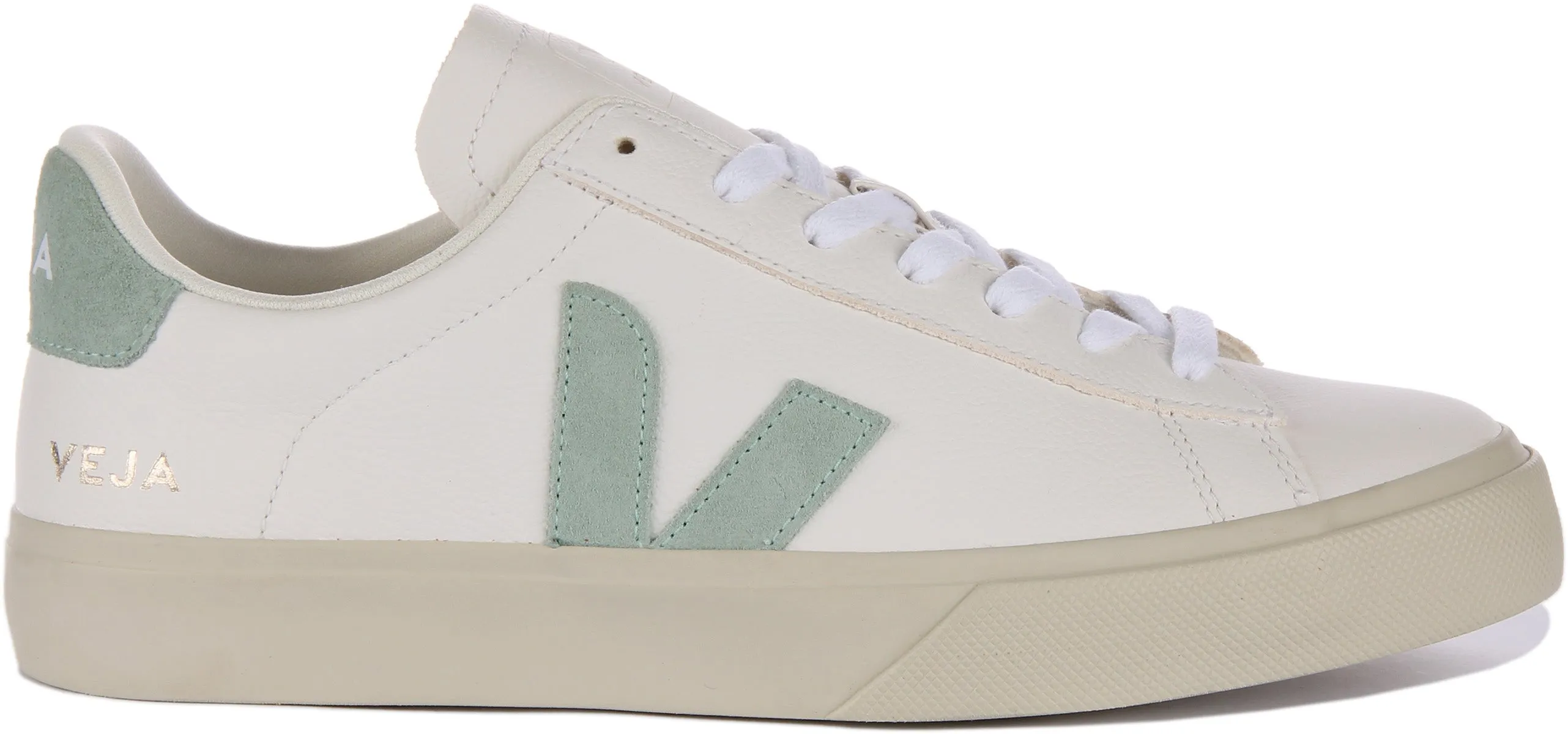 Veja Campo Chrome free In White Green For Women