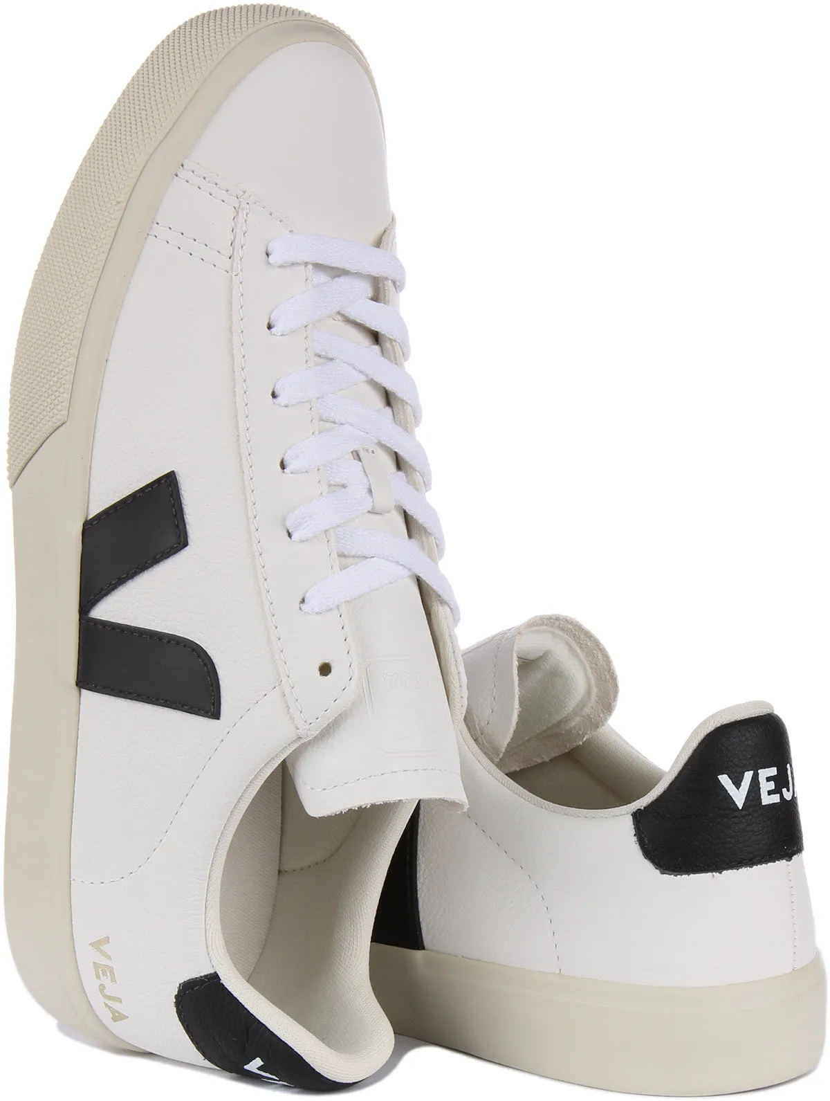 Veja Campo Chromefree In White Black For Men