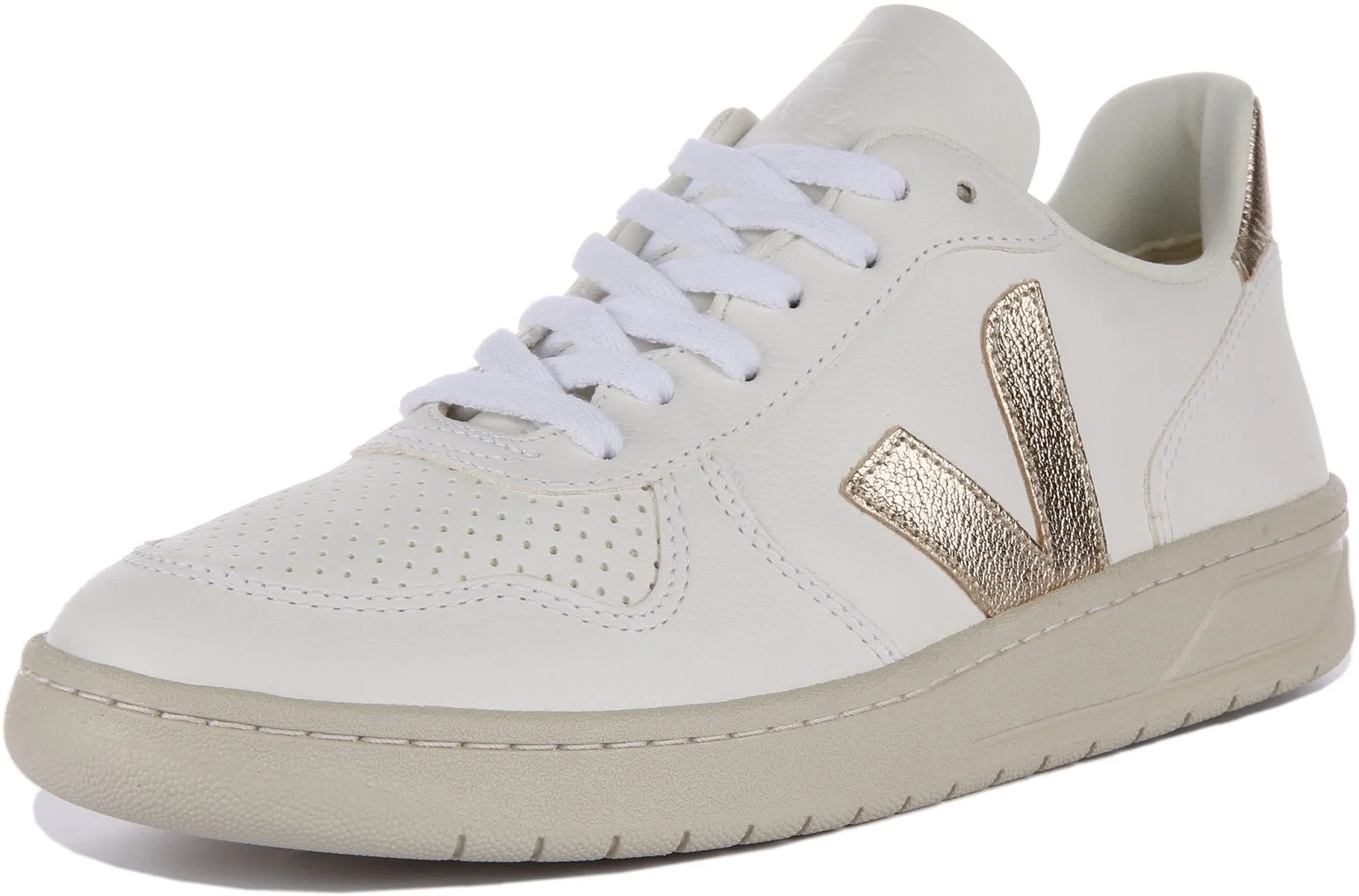 Veja V 10 Chromefree In White Bronze For Men